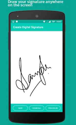 Digital Touch : Create colorful digital signature 2
