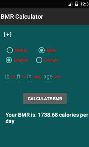 BMR Calculator 1