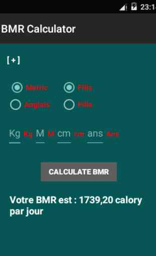 BMR Calculator 3