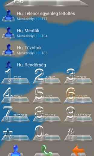 exDialer 3D Glass Theme 1