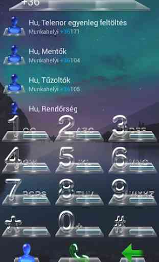 exDialer 3D Glass Theme 2