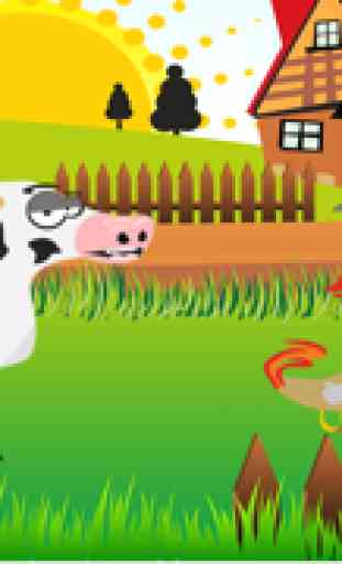 Juego para los niños de edad 2-5 sobre los animales de la granja: app divertida para jardín de infantes, escuela preescolar o guardería 2