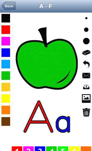 Libro para colorear el alfabeto para niños: dibujar las letras y el abecé (inglés) 2