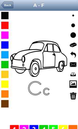 Libro para colorear el alfabeto para niños: dibujar las letras y el abecé (inglés) 4