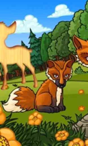 mi rompecabezas primer animal - los animales del bosque para bebés y niños (Animal shapes and forms children puzzle app for kindergarten kids and toddlers) 2