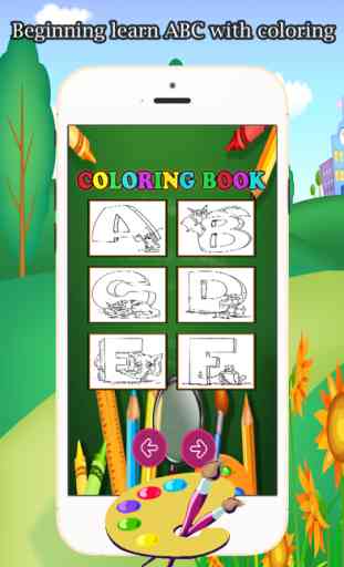 Dibuje ABC Coloring Book: Pintura juego 1-10 edad 3