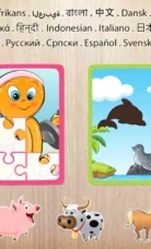 Puzzles animales para niños 1