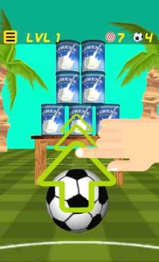 Soccer Ball Knockdown ⚽️ shoot cans & bottles 1