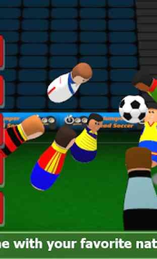 Jumper Head Soccer: Física 3D Fútbol 3