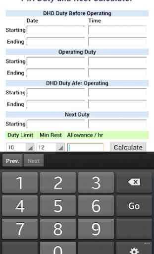 PIA Duty & Rest Calculator 3