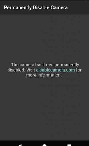 Permanently Disable Camera 4
