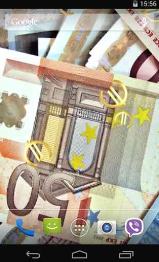Euro De Dinero Fondos animados 1