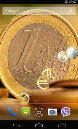Euro De Dinero Fondos animados 2