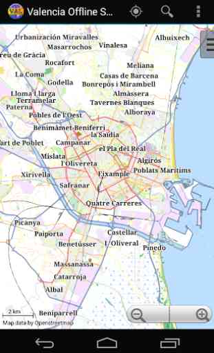 Mapa offline de Valencia 1