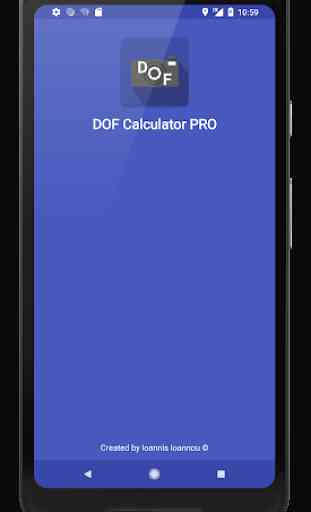 Depth of Field (DOF) Calculator PRO 1
