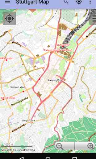 Mapa offline de Stuttgart 1