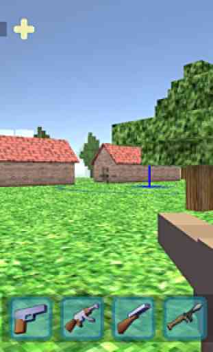 Pixel Shooter War On Island 3D 3