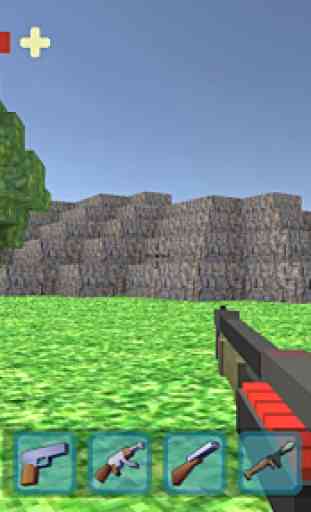 Pixel Shooter War On Island 3D 4