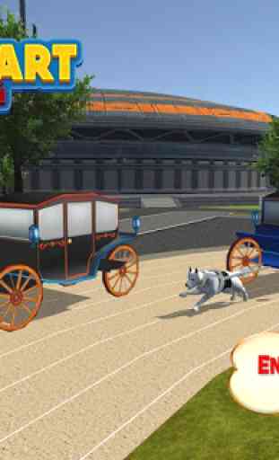 Simulador de carreras de carro de perro: Oldway Do 1