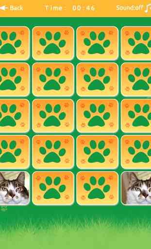 Cats Memory Match Game 4