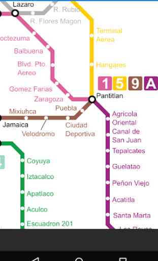 México mapa del metro 2