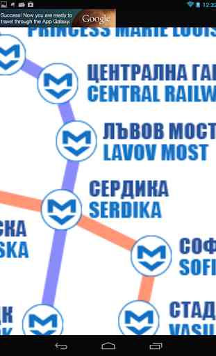 Sofia Metro Map 2