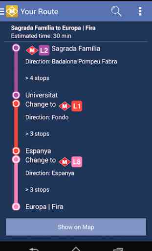 Route Plan Barcelona Metro Map 4
