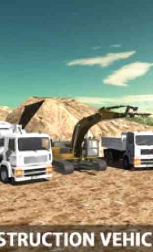 Constructor de puentes Construcción Conductor de camión 3D Simulador : Legendario Fuera del camino grúa excavadora 2