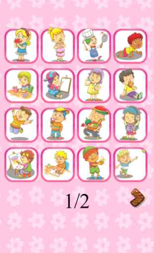 Bebé Aprende Verbos Flash Cards: Inglés Vocabulario Aprendizaje. 2
