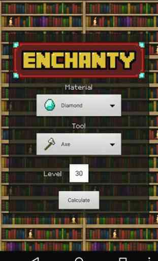 Enchanty - Minecraft EnchCalc 1