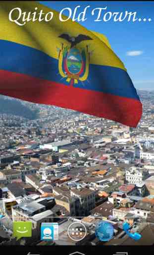 Bandera de Ecuador 3D Live Wallpaper 3