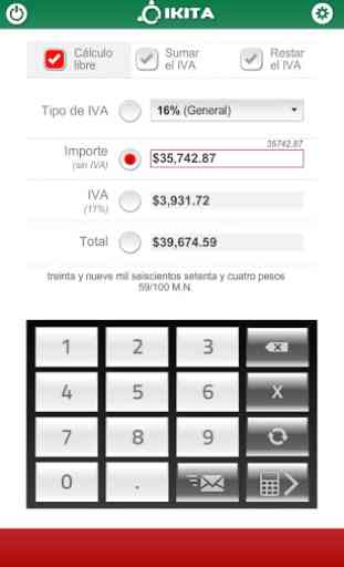 Calculadora de IVA México Lite 2