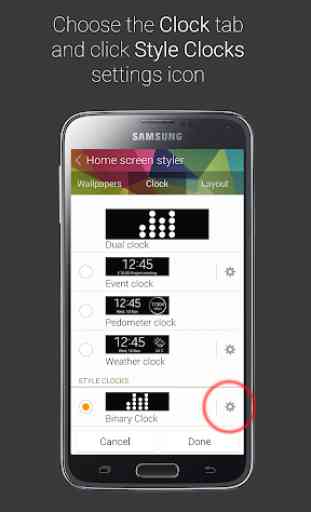 Binary Clock for Gear Fit 4