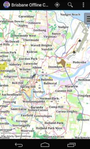 Mapa offline de Brisbane 1
