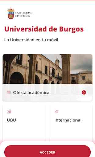 UBU App Universidad de Burgos 1