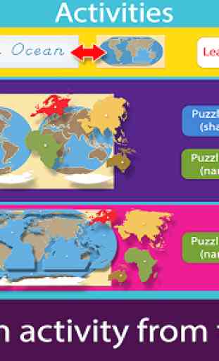 World Continents & Oceans - Montessori Geography 2