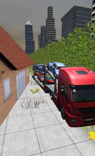 Coche Transporte Camión 3D 4
