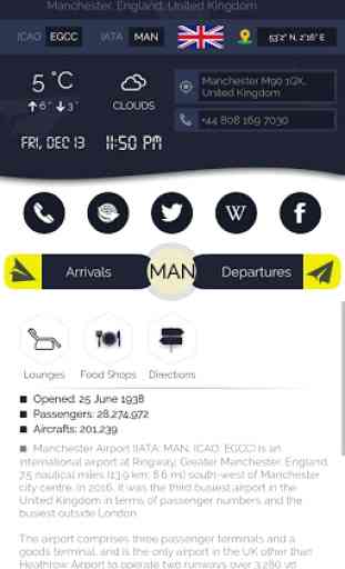 Manchester Airport (MAN) Info + Flight Tracker 1