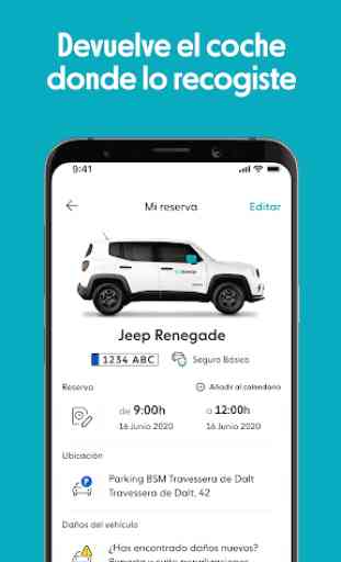Ubeeqo Carsharing - Alquiler de coches por horas 4