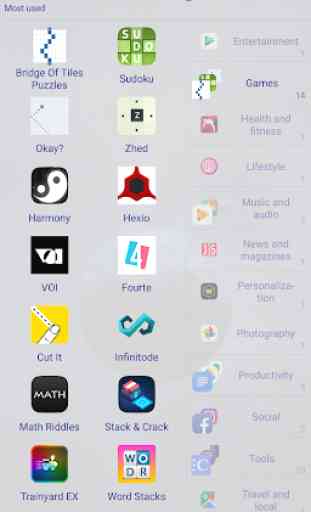 Categories - App Organizer 3