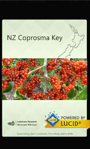 NZ Coprosma Key 1