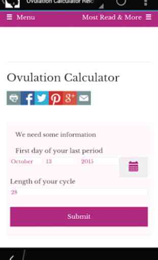 Period & Ovulation Calculator 3