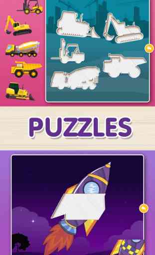 Coches juego de Puzzle para niños pequeños HD - Educativo juegos de rompecabezas para los niños preescolares 1
