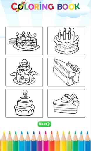 Torta del feliz cumpleaños del libro de colorante: Juegos de Aprendizaje Educativo Para Niños y Adolescentes 3