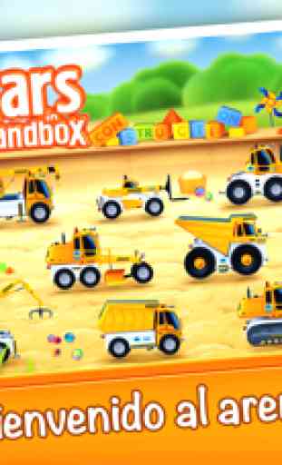 Carros en caja de arena: Construcción 1