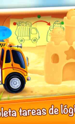 Carros en caja de arena: Construcción 4