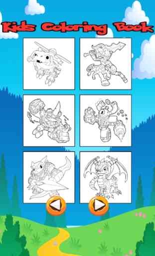 Personajes de dibujos animados para colorear Libro 2