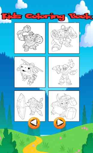 Personajes de dibujos animados para colorear Libro 3