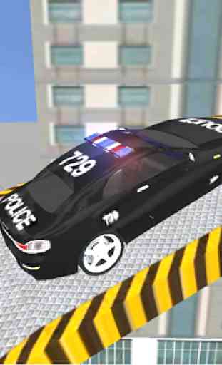 911 policía coche techo salto 2