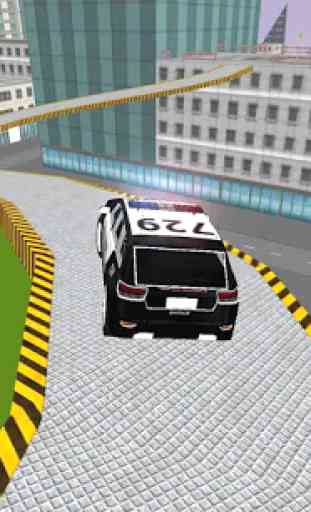 911 policía coche techo salto 3